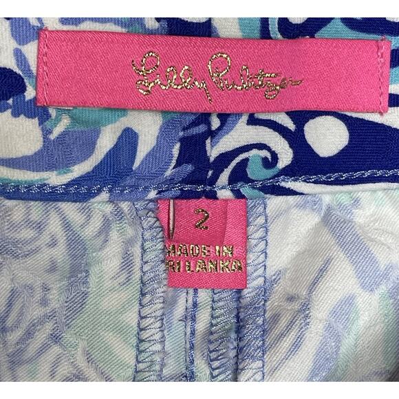 Lilly Pulitzer Kelly Skinny Ankle Pant Royal Purple 60 Animals Stretch Resort 2 - Picture 3 of 8
